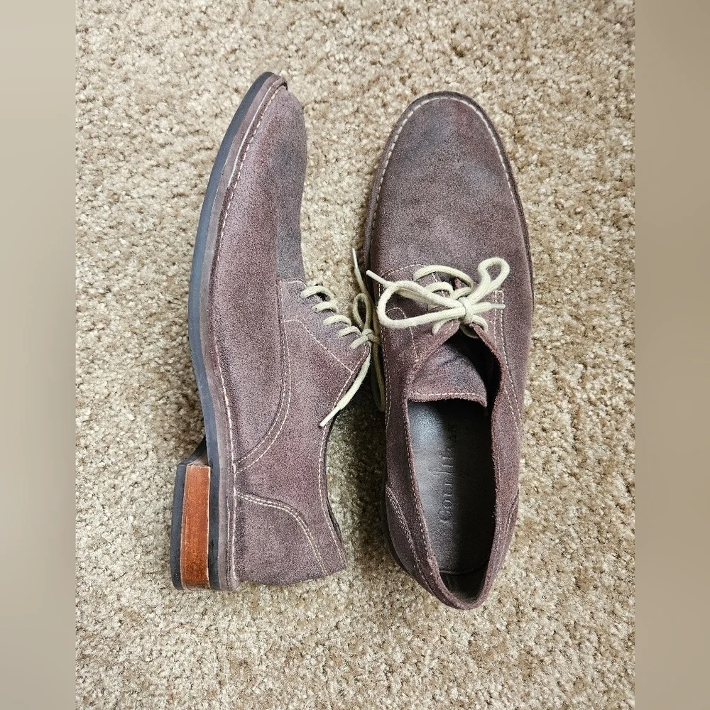 Cole Haan Men's Brown Suede Oxford Shoes, Size 10 M